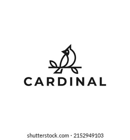 
Cardinal bird logo template illustration.This logo suitable for business