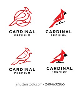 Cardinal bird modern simple template design
