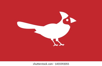 cardinal bird red logo icon designs vector illustration