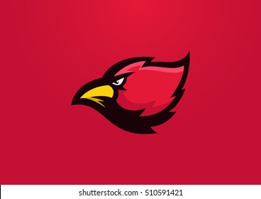 Cardinal Bird Sport Mascot