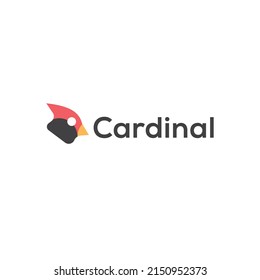 Cardinal Bird Vector Logo Template