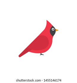 Cardinal bird vector,icon on a white background