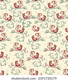 Cardinal Birds in the branches