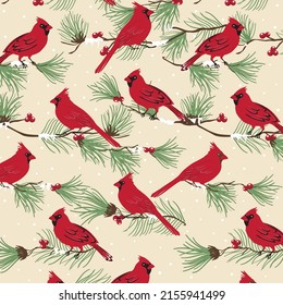 cardinal birds wallpaper design christmas nature