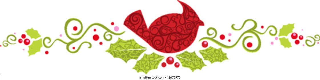 cardinal christmas banner