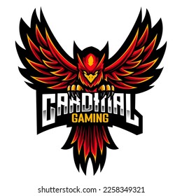 Cardinal esport mascot logo design