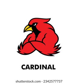 Cardinal icon design illustration template