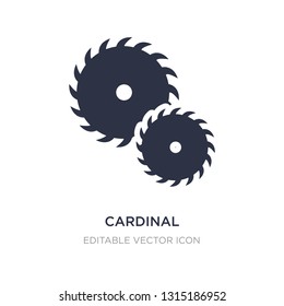 cardinal icon on white background. Simple element illustration from Tools and utensils concept. cardinal icon symbol design.
