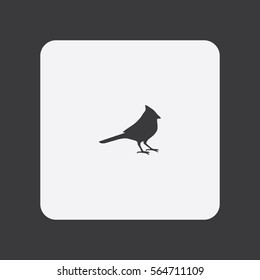 Cardinal icon silhouette vector illustration

