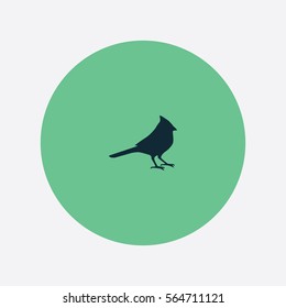 Cardinal icon silhouette vector illustration

