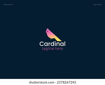 Cardinal logo bird logo design