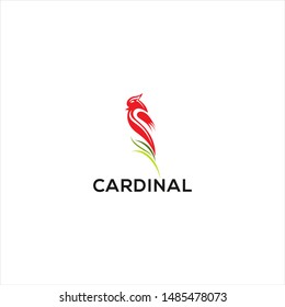 cardinal logo design icon concept