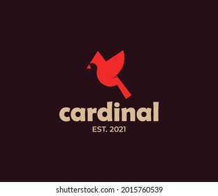 cardinal logo design illustration vector 