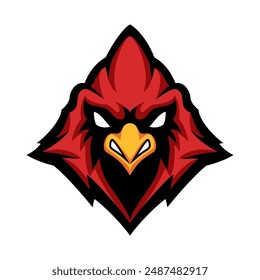 cardinal mascot for logo sport and esport