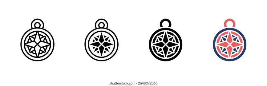 Cardinal Points icon sheet multiple style collection