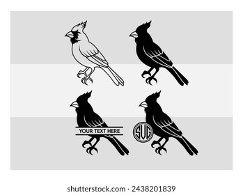 Cardinal, Cardinal Silhouette, Bird, Red Cardinal, Cardinal Png, Red Birds Meaning, Red Bird, Vector, Cricut, Cut Files,