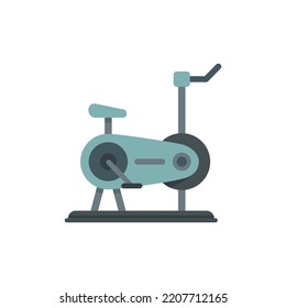Cardio exercise bike icon. Flat illustration of Cardio exercise bike vector icon isolated on white background