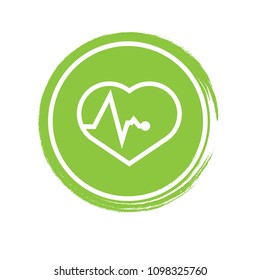 Cardio health symbol . Designed for doctors, hospitals, ambulances and clinics