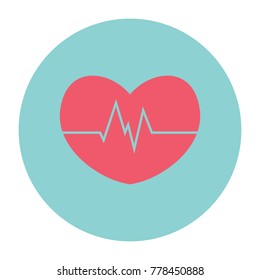 cardio heart vector icon