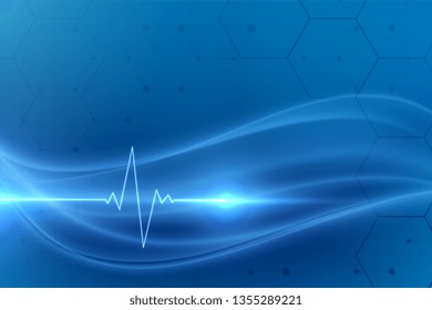 cardio heartbeat medical background design