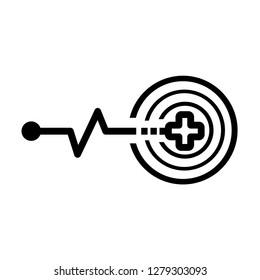 Cardio icon design, vector illustration