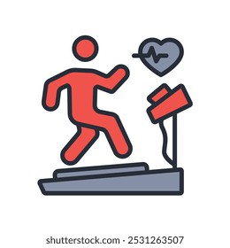 cardio icon. vector.Editable stroke.linear style sign for use web design,logo.Symbol illustration.