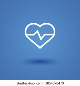 cardio line icon, outline vector illustration.