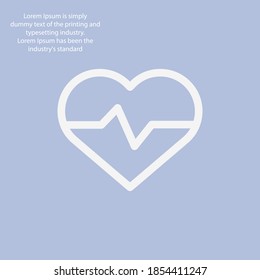 cardio line icon, outline vector illustration.