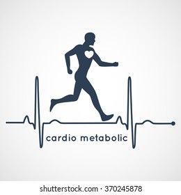 cardio metabolic logo vector