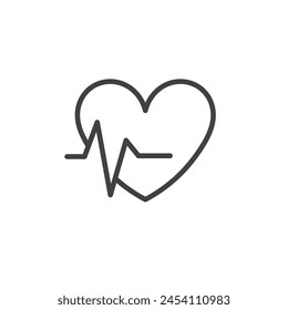 Cardio Pulse Icon Set. Heart health and medical pulse indicators in vector.