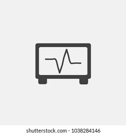 cardio pulse vector icon