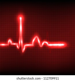 Fondo del cardiograma. EPS 10.