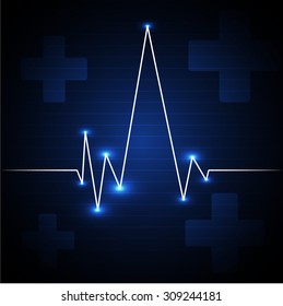 Cardiogram background. EPS 10.