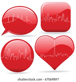 cardiogram of the cities