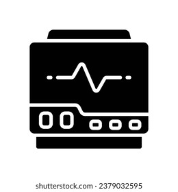 cardiogram glyph icon. vector icon for your website, mobile, presentation, and logo design.
