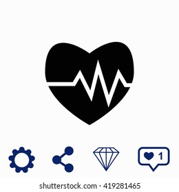 Cardiogram icon.