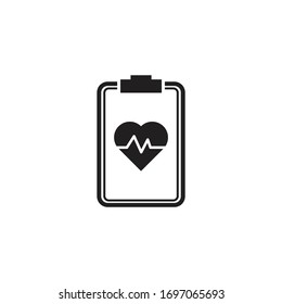 cardiogram  icon design isolated on white background