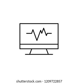 cardiogram icon. Element of medicine for mobile concept and web apps icon. Thin line icon for website design and development, app development. Premium icon