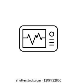 cardiogram  icon. Element of medicine for mobile concept and web apps icon. Thin line icon for website design and development, app development. Premium icon
