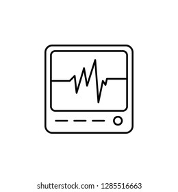 cardiogram icon. Element of medicine for mobile concept and web apps illustration. Thin color line icon for website design and development, app development