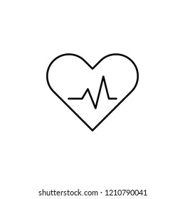 cardiogram icon. Element of simple web icon. Thin line icon for website design and development, app development. Premium icon