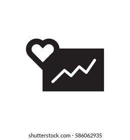 cardiogram icon illustration isolated vector sign symbol