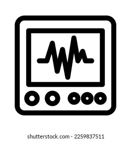 cardiogram icon or logo isolated sign symbol vector illustration - high quality black style vector icons