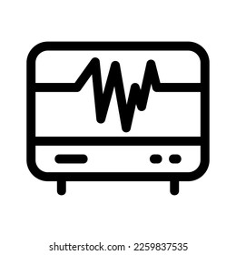 icono de cardiograma o logotipo símbolo de señas aislado ilustración vectorial de alta calidad estilo negro iconos vectoriales de alta calidad