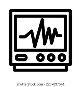 icono de cardiograma o logotipo símbolo de señas aislado ilustración vectorial de alta calidad estilo negro iconos vectoriales de alta calidad