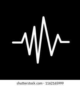 Cardiogram icon sign