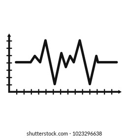 Cardiogram icon. Simple illustration of cardiogram vector icon for web