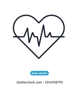 cardiogram icon. cardiogram symbol template for graphic and web design collection logo vector illustration