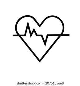 cardiogram icon symbol vector illustration.