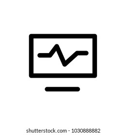 cardiogram icon vector